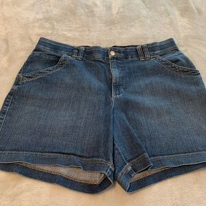 Lee Women's Dark Blue Denim Shorts